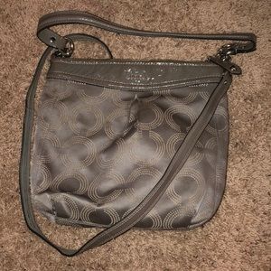 COACH. Silver/grey purse
